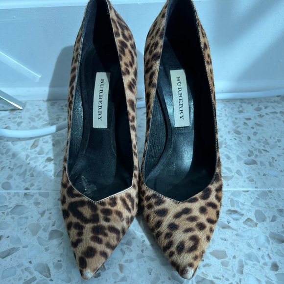 Burberry Animal Print Heels - Picture 1 of 5